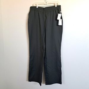 Good American Athleisure Elastic Waist Power Trouser Sz 4 = XL Wide Leg Green